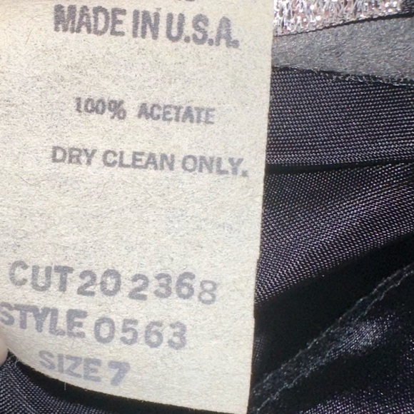 Vintage Black One Shoulder Tiered Dress - Picture 12 of 13